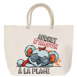 Sac Fête des Mères Mamie Famille Idée Cadeau anniversaire Noël Travail Boulot Métier Départ Retraite Collègue Femme cabas shopping plage