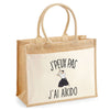 Sac Fête des Mères Mamie Famille Idée Cadeau anniversaire Noël Travail Boulot Métier Départ Retraite Collègue Femme cabas shopping plage Homme Papa Papi Pères Frère