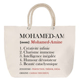 Sac Fête des Mères Mamie Famille Idée Cadeau anniversaire Noël Travail Boulot Métier Départ Retraite Collègue Femme cabas shopping plage