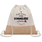 Sac Fête des Mères Mamie Maman Cadeau anniversaire Noël Travail Métier Départ Retraite Collègue Femme cabas shopping plage