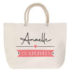 Sac Fête des Mères Mamie Famille Idée Cadeau anniversaire Noël Travail Boulot Métier Départ Retraite Collègue Femme cabas shopping plage