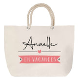 Sac Fête des Mères Mamie Famille Idée Cadeau anniversaire Noël Travail Boulot Métier Départ Retraite Collègue Femme cabas shopping plage