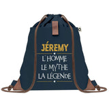 sac a dos homme bleu coton recycle avec pochette idee cadeau utile pour collegue papa ou ami cadeau homme noel anniversaire secret santa ou depart a la retraite sac durable pratique et robuste design sobre et elegant