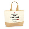 Sac Jute Fête des Mères Fêtes des Pères Mamie Papi Famille Idée Cadeau anniversaire Noël Travail Boulot Métier Départ Retraite Collègue Femme Homme