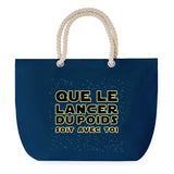 Sac de plage Bleu anse corde Lancer Du Poids soit avec toi