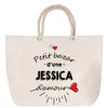 Sac Fête des Mères Mamie Famille Idée Cadeau anniversaire Noël Travail Boulot Métier Départ Retraite Collègue Femme cabas shopping plage