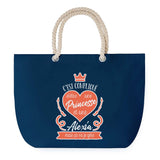 Sac de plage Bleu anse corde Alexia Princesse