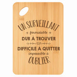 Planche bambou gravée personnalisée homme idée cadeau Fête des Pères apéro 30×20 prénom cuisine plateau fromage anniversaire noel papa papi 