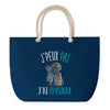Sac de plage Bleu anse corde J'peux Pas Physique