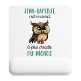 Tapis de souris ergonomique avec repose-poignet, accessoire bureau pour femme et homme, fête des pères, cadeau pas cher, idée cadeau fête des mères, secret santa, départ à la retraite, télétravail et gaming
