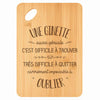 Planche bambou gravée personnalisée femme idée cadeau Fête des Mères apéro 30×20 prénom cuisine plateau fromage anniversaire noel maman mamie