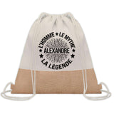 Sac Fête des Pères Papi Papa Cadeau anniversaire Noël Travail Boulot Métier Départ Retraite Collègue Homme cabas shopping plage