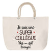Sac Fête des Mères Mamie Famille Idée Cadeau anniversaire Noël Travail Boulot Métier Départ Retraite Collègue Femme cabas shopping plage