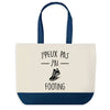Sac de shopping bleu J'peux pas Footing