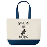 Sac de shopping bleu J'peux pas Footing