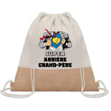 Sac Fête des Pères Papi Papa Cadeau anniversaire Noël Travail Boulot Métier Départ Retraite Collègue Homme cabas shopping plage