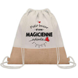 Sac Fête des Mères Mamie Maman Cadeau anniversaire Noël Travail Métier Départ Retraite Collègue Femme cabas shopping plage