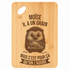 Planche bambou gravée personnalisée homme idée cadeau Fête des Pères apéro 30×20 prénom cuisine plateau fromage anniversaire noel papa papi 