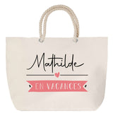 Sac Fête des Mères Mamie Famille Idée Cadeau anniversaire Noël Travail Boulot Métier Départ Retraite Collègue Femme cabas shopping plage