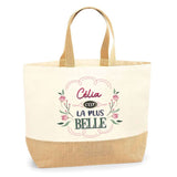 Sac Jute Fête des Mères Fêtes des Pères Mamie Papi Famille Idée Cadeau anniversaire Noël Travail Boulot Métier Départ Retraite Collègue Femme Homme