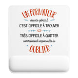 Tapis de souris ergonomique avec repose-poignet, accessoire bureau pour femme et homme, fête des pères, cadeau pas cher, idée cadeau fête des mères, secret santa, départ à la retraite, télétravail et gaming