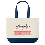 Sac de shopping bleu Avocate en Vacances