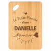 Planche bambou gravée personnalisée femme idée cadeau Fête des Mères apéro 30×20 prénom cuisine plateau fromage anniversaire noel maman mamie