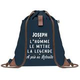 sac a dos homme bleu coton recycle avec pochette idee cadeau utile pour collegue papa ou ami cadeau homme noel anniversaire secret santa ou depart a la retraite sac durable pratique et robuste design sobre et elegant