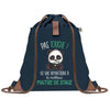 Sac à Dos Bleu avec Pochette Maitre de Stage Pas Touche Panda
