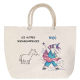 Sac Fête des Mères Mamie Famille Idée Cadeau anniversaire Noël Travail Boulot Métier Départ Retraite Collègue Femme cabas shopping plage