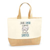Sac Jute Fête des Mères Fêtes des Pères Mamie Papi Famille Idée Cadeau anniversaire Noël Travail Boulot Métier Départ Retraite Collègue Femme Homme