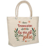 Sac Fête des Mères Mamie Famille Idée Cadeau anniversaire Noël Travail Boulot Métier Départ Retraite Collègue Femme cabas shopping plage