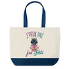 Sac de shopping bleu J'peux pas Festi