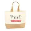Sac Jute Fête des Mères Fêtes des Pères Mamie Papi Famille Idée Cadeau anniversaire Noël Travail Boulot Métier Départ Retraite Collègue Femme Homme