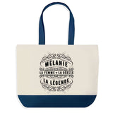 Sac de shopping bleu Mélanie Femme Déesse Légende