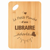 Planche bambou gravée personnalisée femme idée cadeau Fête des Mères apéro 30×20 prénom cuisine plateau fromage anniversaire noel maman mamie