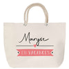 Sac Fête des Mères Mamie Famille Idée Cadeau anniversaire Noël Travail Boulot Métier Départ Retraite Collègue Femme cabas shopping plage