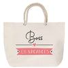 Sac Fête des Mères Mamie Famille Idée Cadeau anniversaire Noël Travail Boulot Métier Départ Retraite Collègue Femme cabas shopping plage