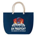 Sac de plage Bleu anse corde Freefight Légende Humour Geek
