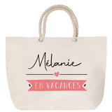 Sac Fête des Mères Mamie Famille Idée Cadeau anniversaire Noël Travail Boulot Métier Départ Retraite Collègue Femme cabas shopping plage