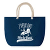 Sac de plage Bleu anse corde J'peux Pas Horseball