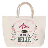 Sac Fête des Mères Mamie Famille Idée Cadeau anniversaire Noël Travail Boulot Métier Départ Retraite Collègue Femme cabas shopping plage