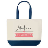 Sac de shopping bleu Nadine en Vacances