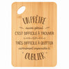 Planche bambou gravée personnalisée homme idée cadeau Fête des Pères apéro 30×20 prénom cuisine plateau fromage anniversaire noel papa papi 