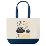 Sac de shopping bleu J'peux pas Cinéma