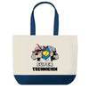 Sac de shopping bleu Super Technicien