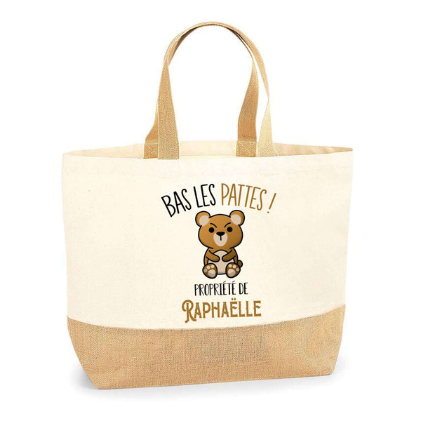 Sac Jute Fête des Mères Fêtes des Pères Mamie Papi Famille Idée Cadeau anniversaire Noël Travail Boulot Métier Départ Retraite Collègue Femme Homme