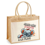Sac Fête des Mères Mamie MAman Soeur Femme Famille Idée Cadeau anniversaire Noël Travail Boulot Métier Départ Retraite Collègue Femme cabas shopping plage