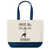 Sac de shopping bleu J'peux pas Aérobique