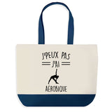 Sac de shopping bleu J'peux pas Aérobique